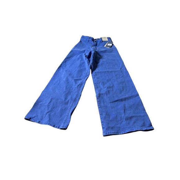 Universal Thread Women's High-Rise Sailor Wide Leg Ankle Jeans Relaxed Fit Sz 0 - Picture 1 of 11